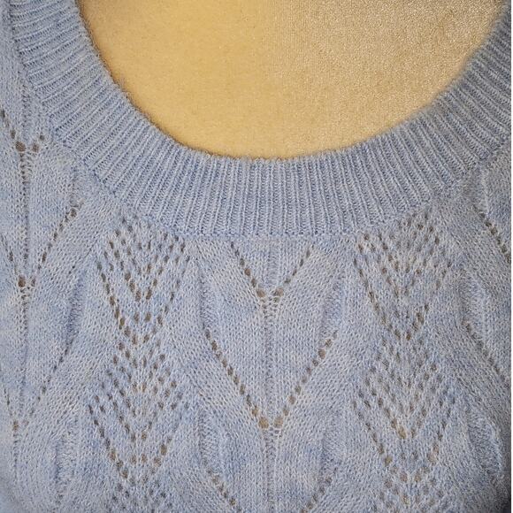 Croft & Barrow Short Sleeve Pointelle Sweater Plus Size 3X - Picture 6 of 8